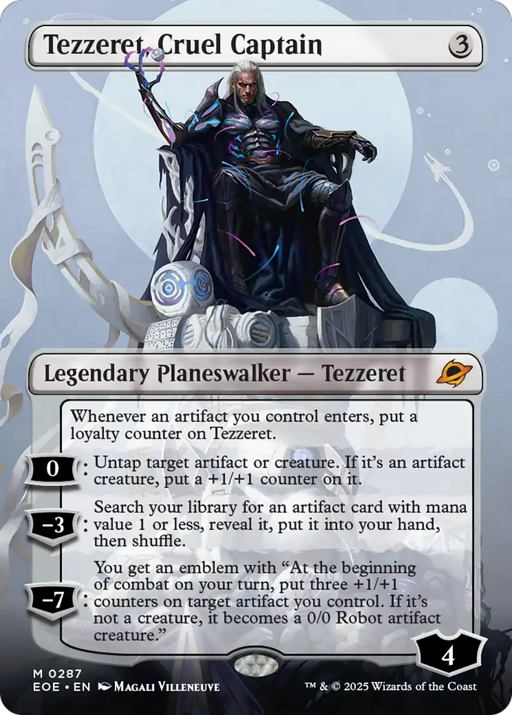 Tezzeret, Cruel Captain (Borderless) [Edge of Eternities] | Exor Games New Glasgow