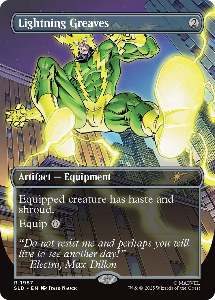 Lightning Greaves (1987) (Rainbow Foil) [Secret Lair Drop Series] | Exor Games New Glasgow