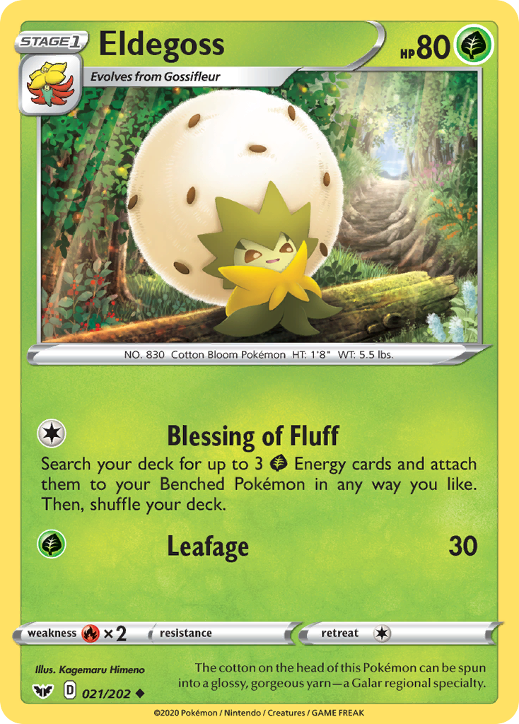 Eldegoss (021/202) [Sword & Shield: Base Set] | Exor Games New Glasgow