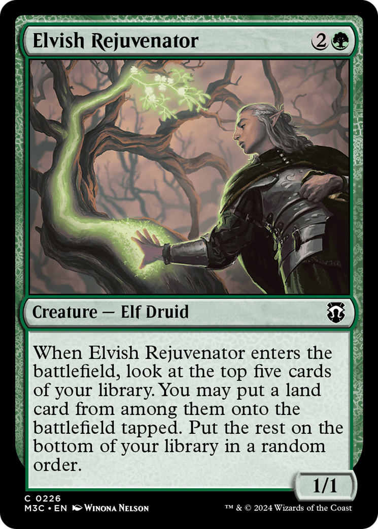 Elvish Rejuvenator (Ripple Foil) [Modern Horizons 3 Commander] | Exor Games New Glasgow