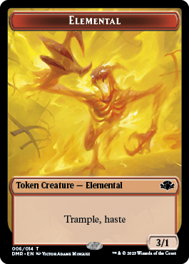 Insect // Elemental Double-Sided Token [Dominaria Remastered Tokens] | Exor Games New Glasgow