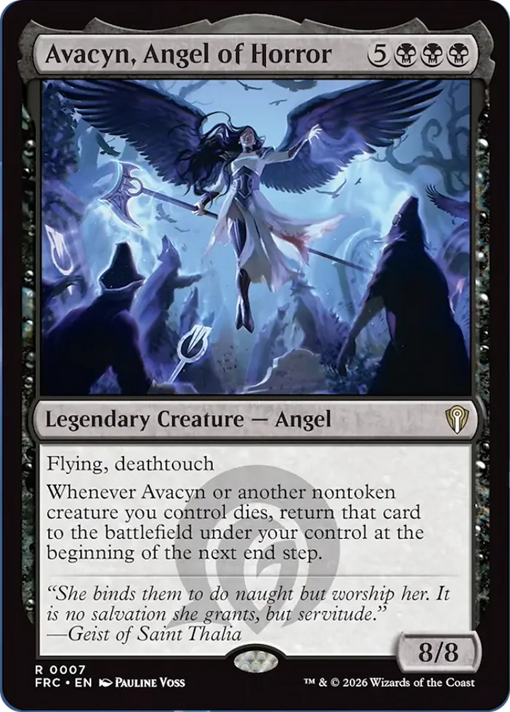 Avacyn, Angel of Horror [Reality Fracture Commander] | Exor Games New Glasgow