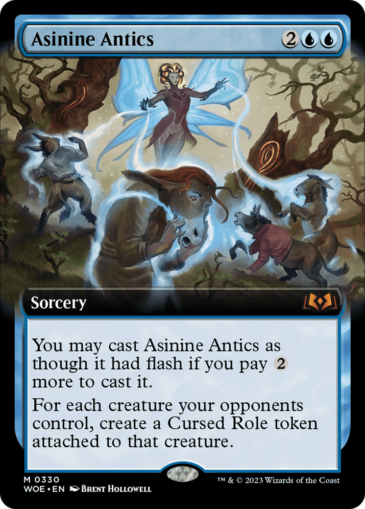 Asinine Antics (Extended Art) [Wilds of Eldraine] | Exor Games New Glasgow