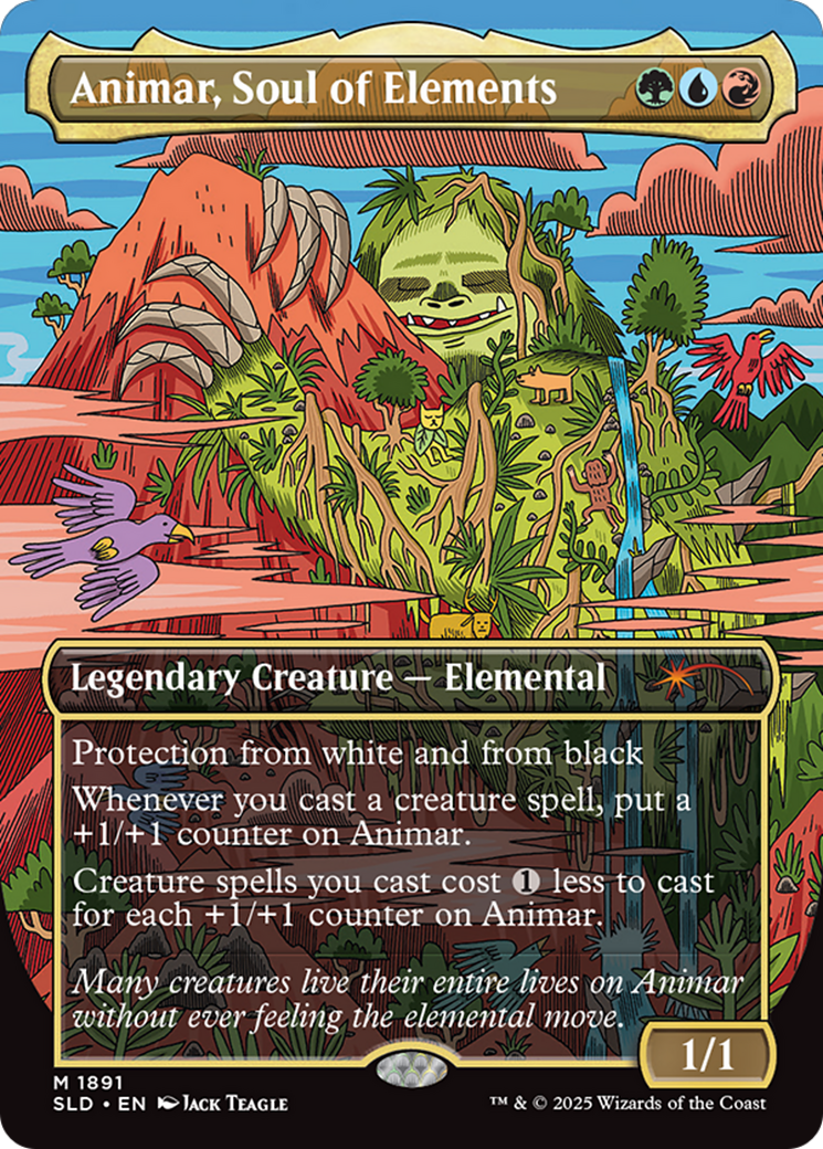 Animar, Soul of Elements (Rainbow Foil) [Secret Lair Drop Series] | Exor Games New Glasgow