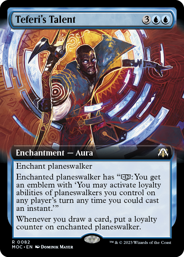 Teferi's Talent (Extended Art) [March of the Machine Commander] | Exor Games New Glasgow