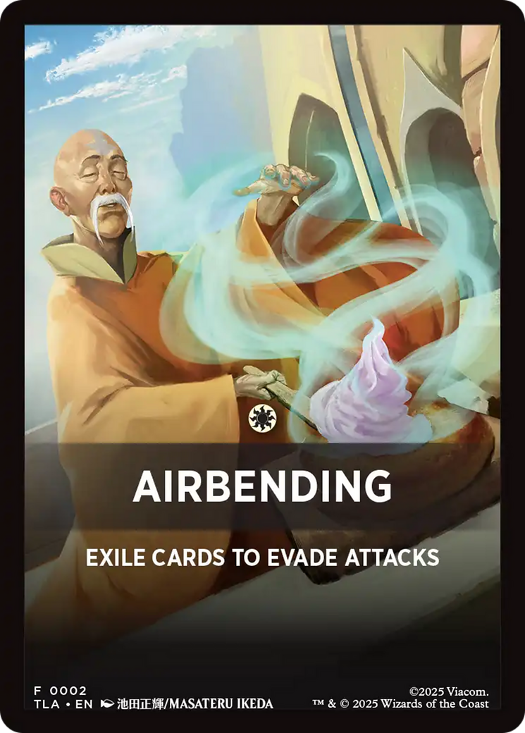 Airbending Theme Card [Avatar: The Last Airbender Tokens] | Exor Games New Glasgow
