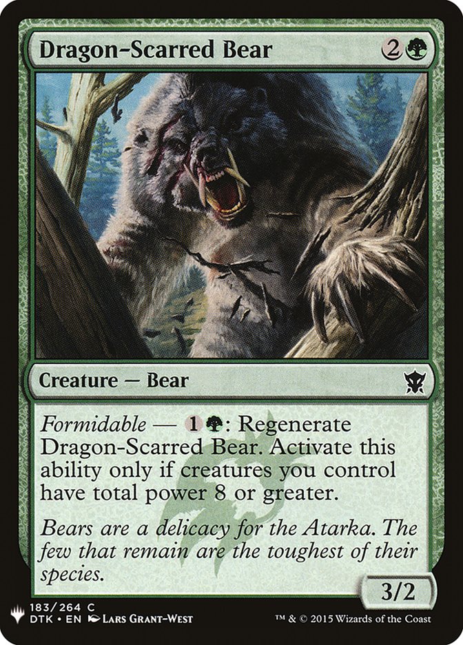 Dragon-Scarred Bear [Mystery Booster] | Exor Games New Glasgow