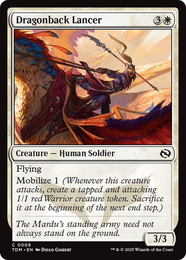 Dragonback Lancer [Tarkir: Dragonstorm] | Exor Games New Glasgow