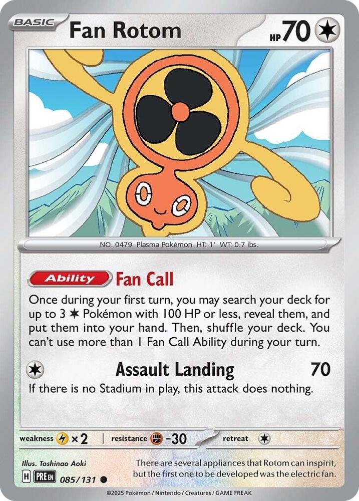 Fan Rotom (085/131) [Scarlet & Violet: Prismatic Evolutions] | Exor Games New Glasgow