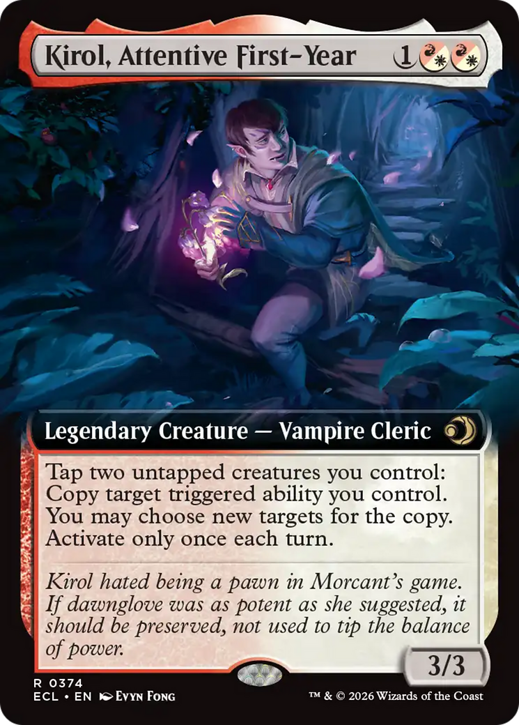 Kirol, Attentive First-Year (Extended Art) [Lorwyn Eclipsed] | Exor Games New Glasgow