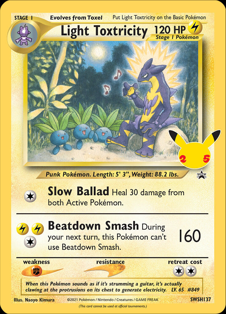 Light Toxtricity (SWSH137) (Jumbo Card) [Sword & Shield: Black Star Promos] | Exor Games New Glasgow