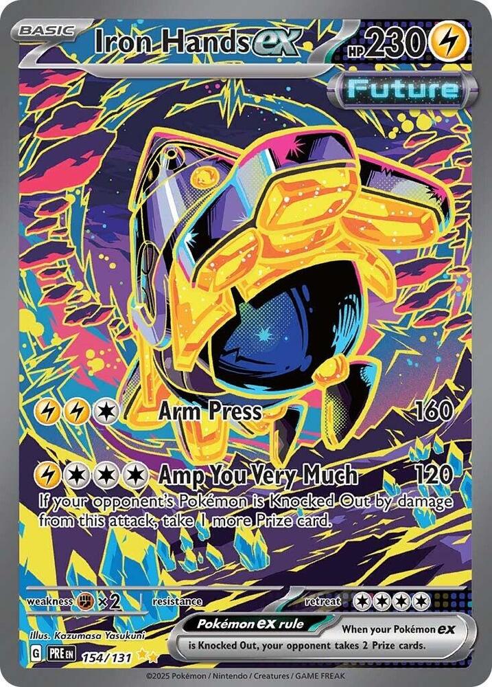 Iron Hands ex (154/131) [Scarlet & Violet: Prismatic Evolutions] | Exor Games New Glasgow