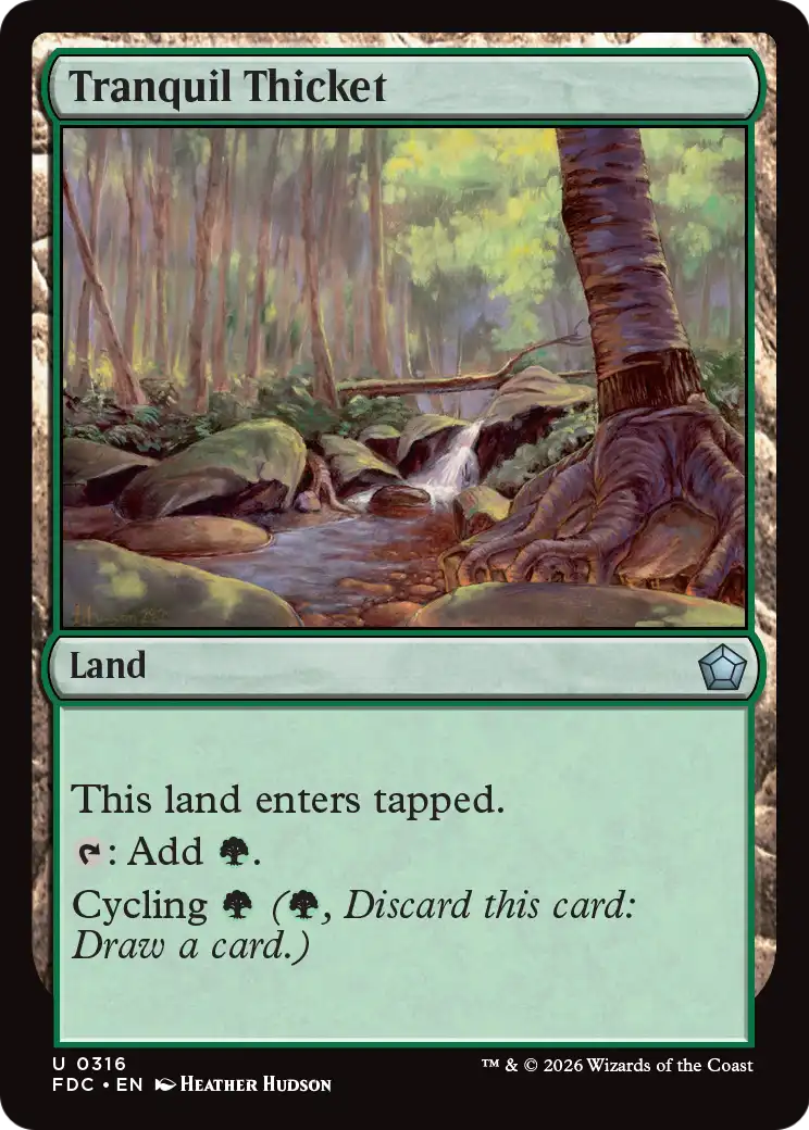 Tranquil Thicket [Foundations Commander] | Exor Games New Glasgow