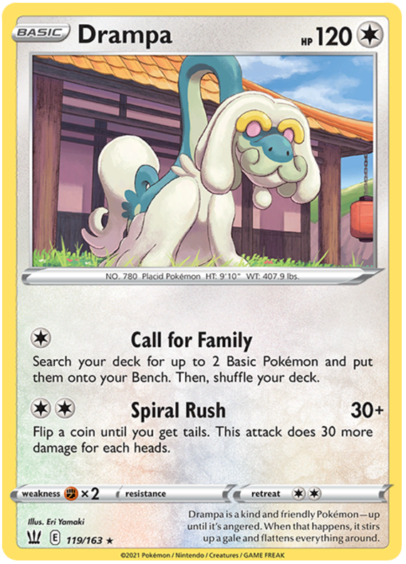 Drampa (119/163) [Sword & Shield: Battle Styles] | Exor Games New Glasgow