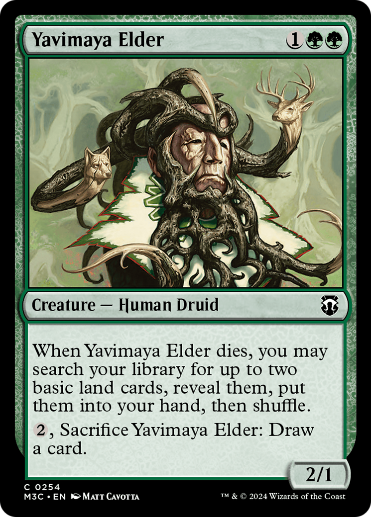 Yavimaya Elder (Ripple Foil) [Modern Horizons 3 Commander] | Exor Games New Glasgow