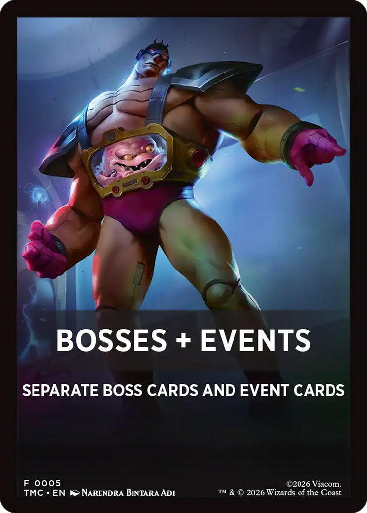 Bosses + Events [Teenage Mutant Ninja Turtles Commander Tokens] | Exor Games New Glasgow