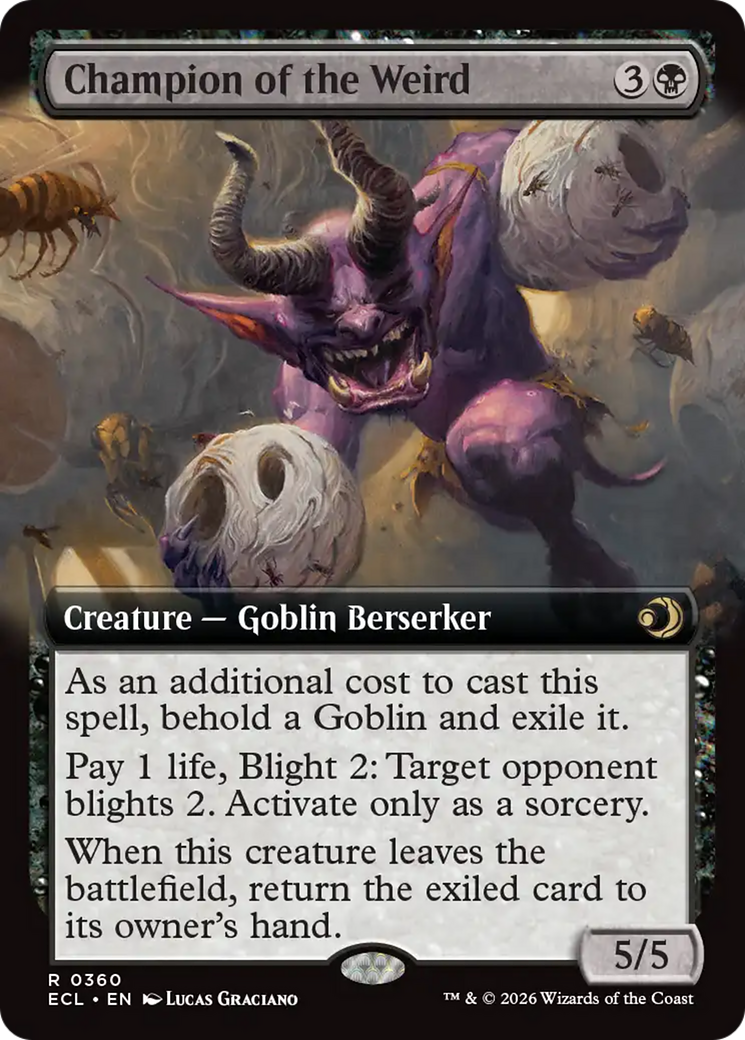 Champion of the Weird (Extended Art) [Lorwyn Eclipsed] | Exor Games New Glasgow