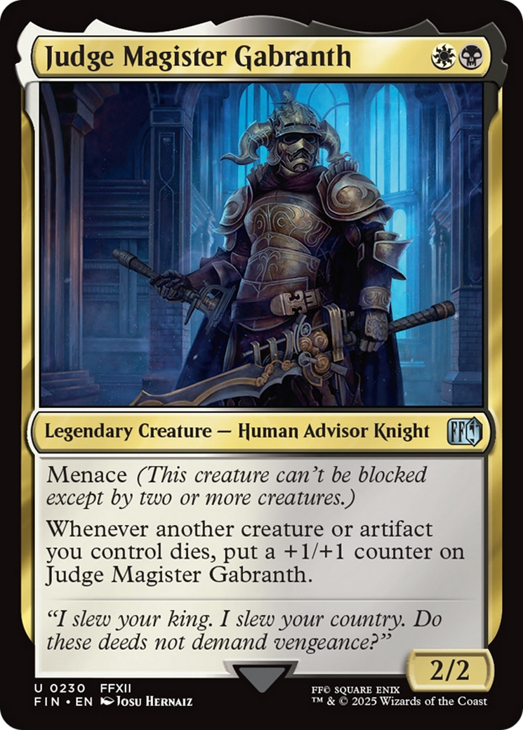 Judge Magister Gabranth [FINAL FANTASY] | Exor Games New Glasgow