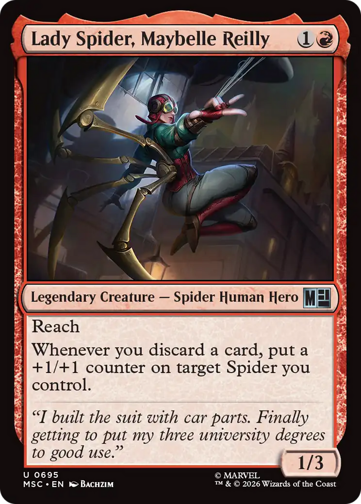 Lady Spider, Maybelle Reilly [Marvel Super Heroes Commander] | Exor Games New Glasgow