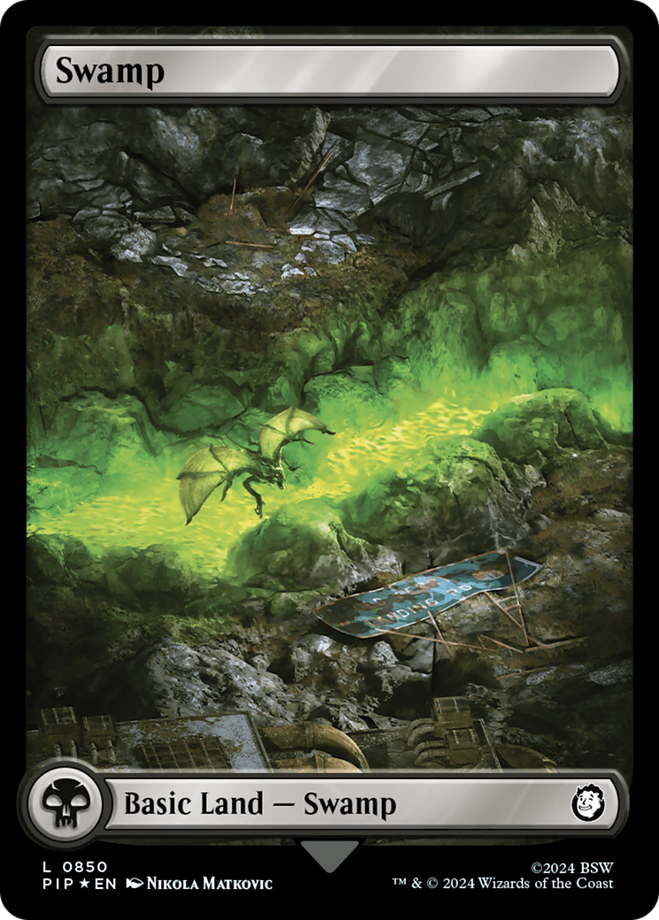 Swamp (0850) (Surge Foil) [Fallout] | Exor Games New Glasgow