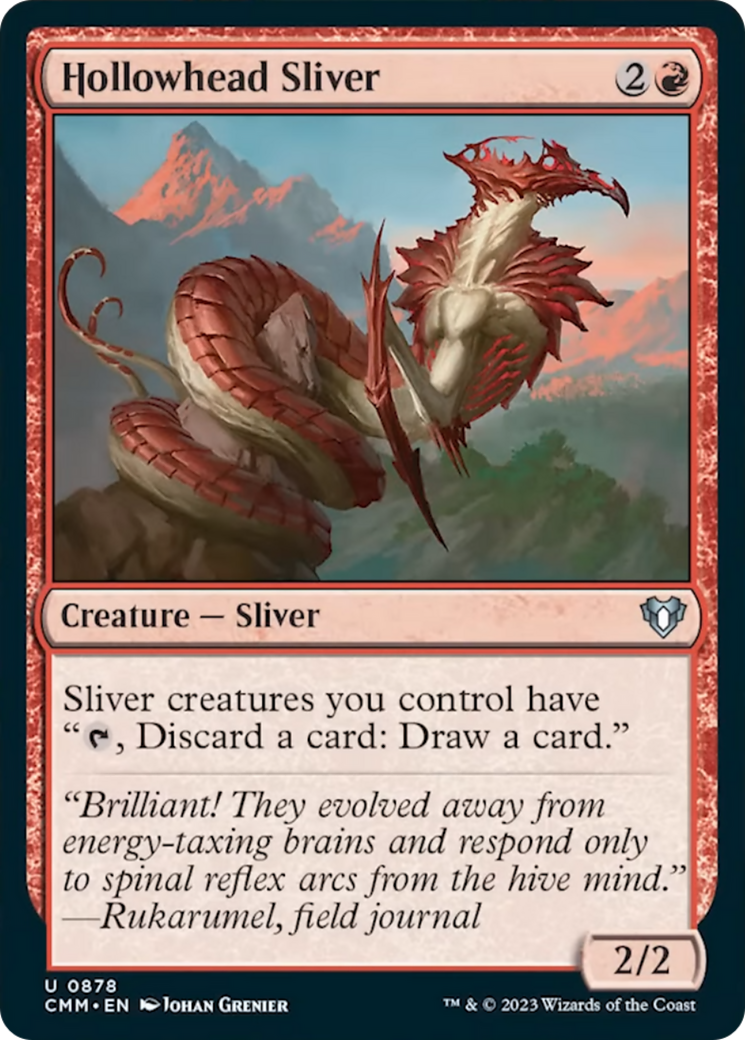 Hollowhead Sliver [Commander Masters] | Exor Games New Glasgow