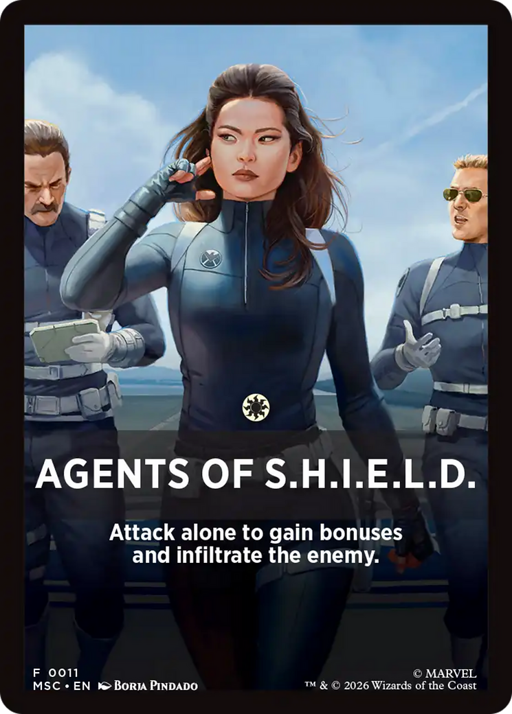 Agents of S.H.I.E.L.D. Theme Card [Marvel Super Heroes Commander] | Exor Games New Glasgow