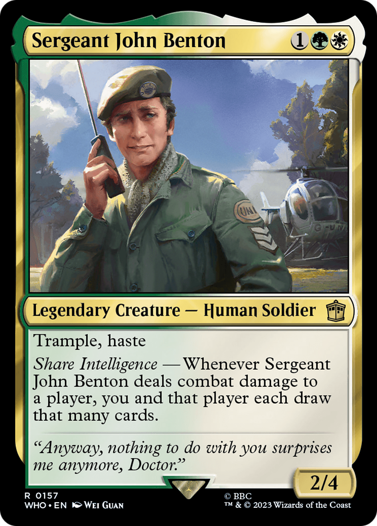 Sergeant John Benton [Doctor Who] | Exor Games New Glasgow