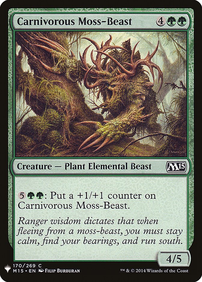 Carnivorous Moss-Beast [Mystery Booster] | Exor Games New Glasgow