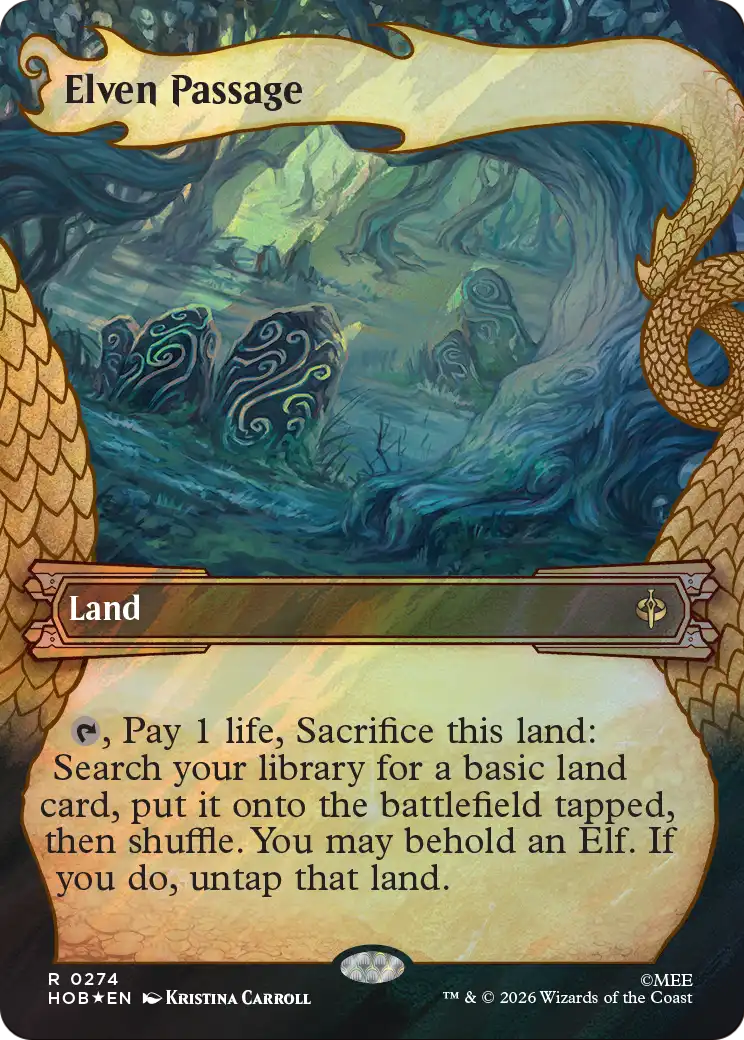 Elven Passage (Showcase) (Surge Foil) [The Hobbit] | Exor Games New Glasgow