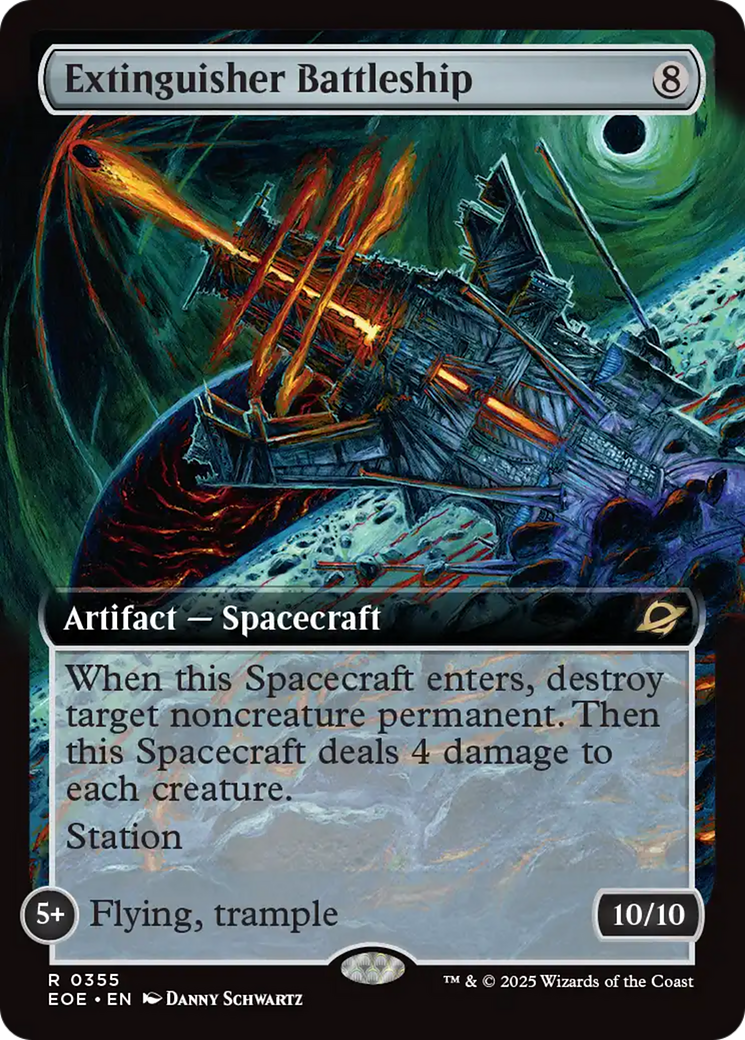 Extinguisher Battleship (Extended Art) [Edge of Eternities] | Exor Games New Glasgow