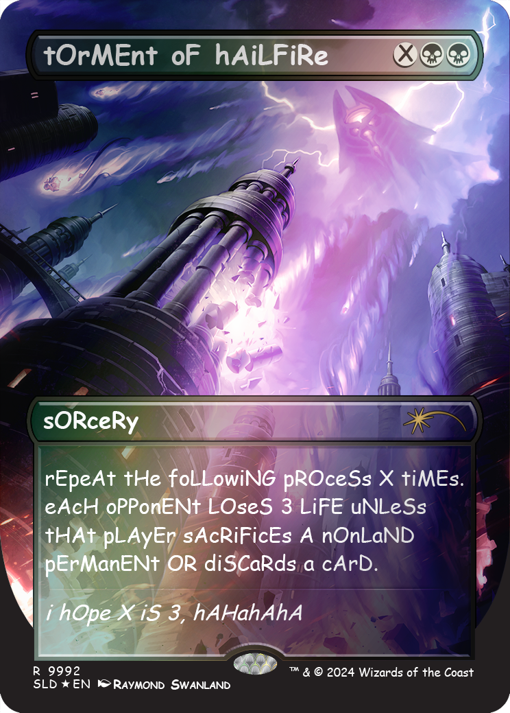 tOrMEnt oF hAiLFiRe (Rainbow Foil) [Secret Lair Drop Series] | Exor Games New Glasgow