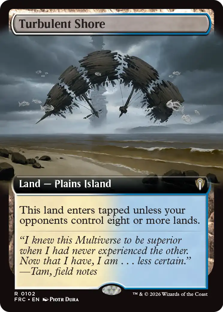 Turbulent Shore (Extended Art) [Reality Fracture Commander] | Exor Games New Glasgow