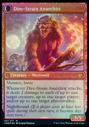 Volatile Arsonist // Dire-Strain Anarchist [Innistrad: Crimson Vow Prerelease Promos] | Exor Games New Glasgow