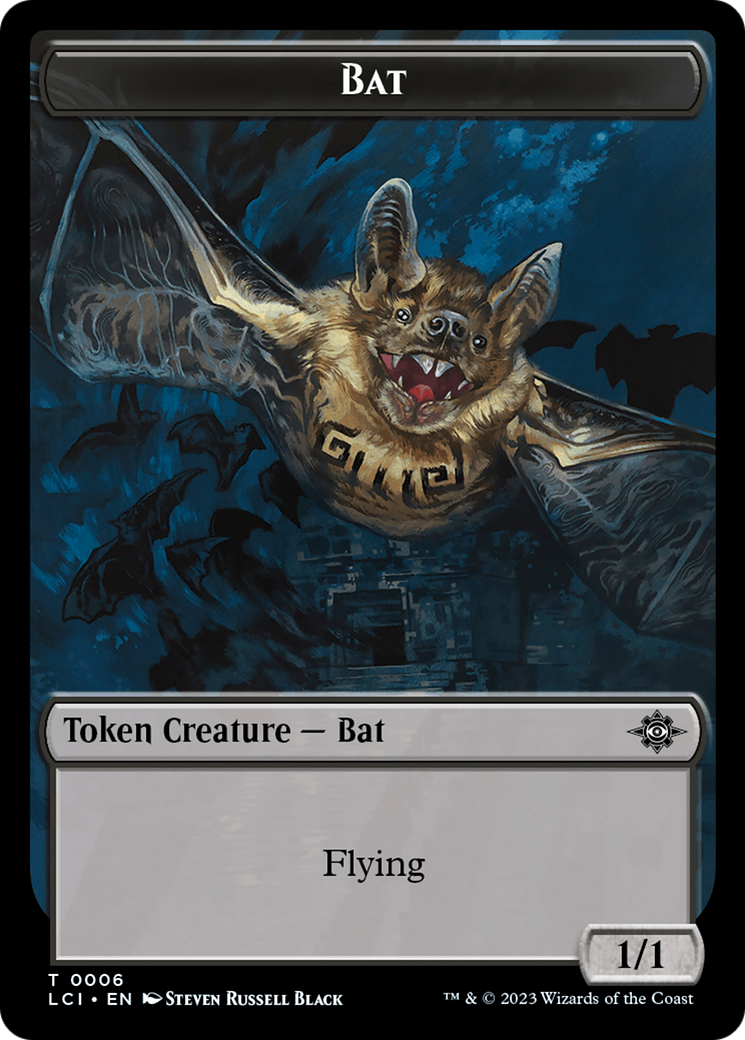 Bat Token [The Lost Caverns of Ixalan Tokens] | Exor Games New Glasgow