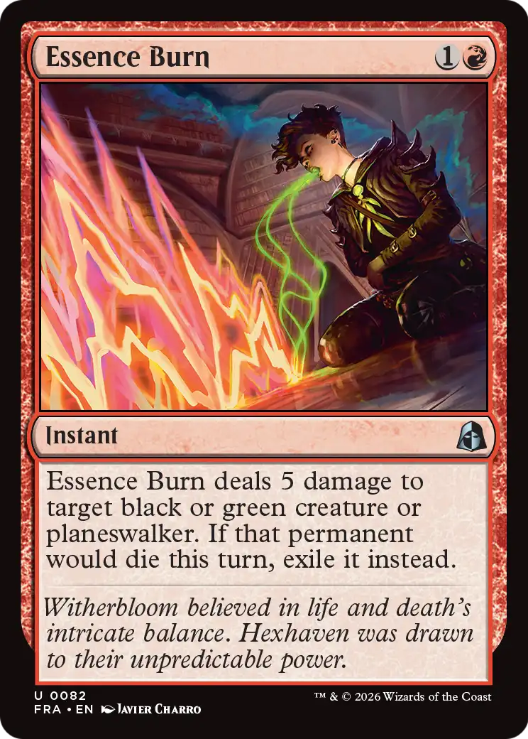 Essence Burn [Reality Fracture] | Exor Games New Glasgow