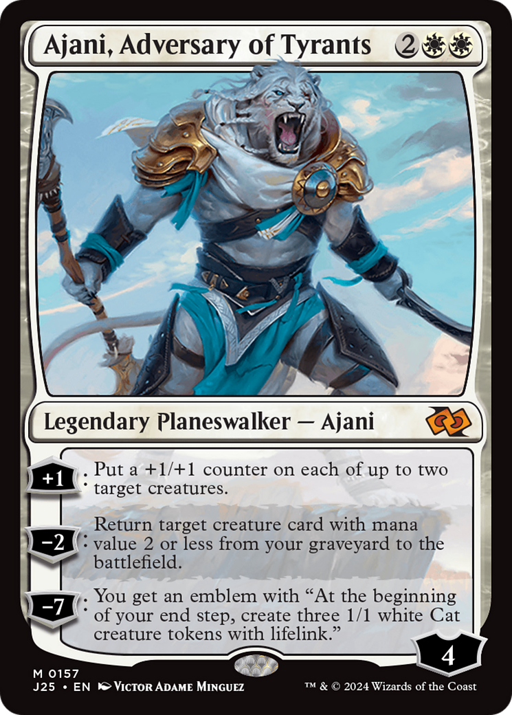 Ajani, Adversary of Tyrants [Foundations Jumpstart] | Exor Games New Glasgow