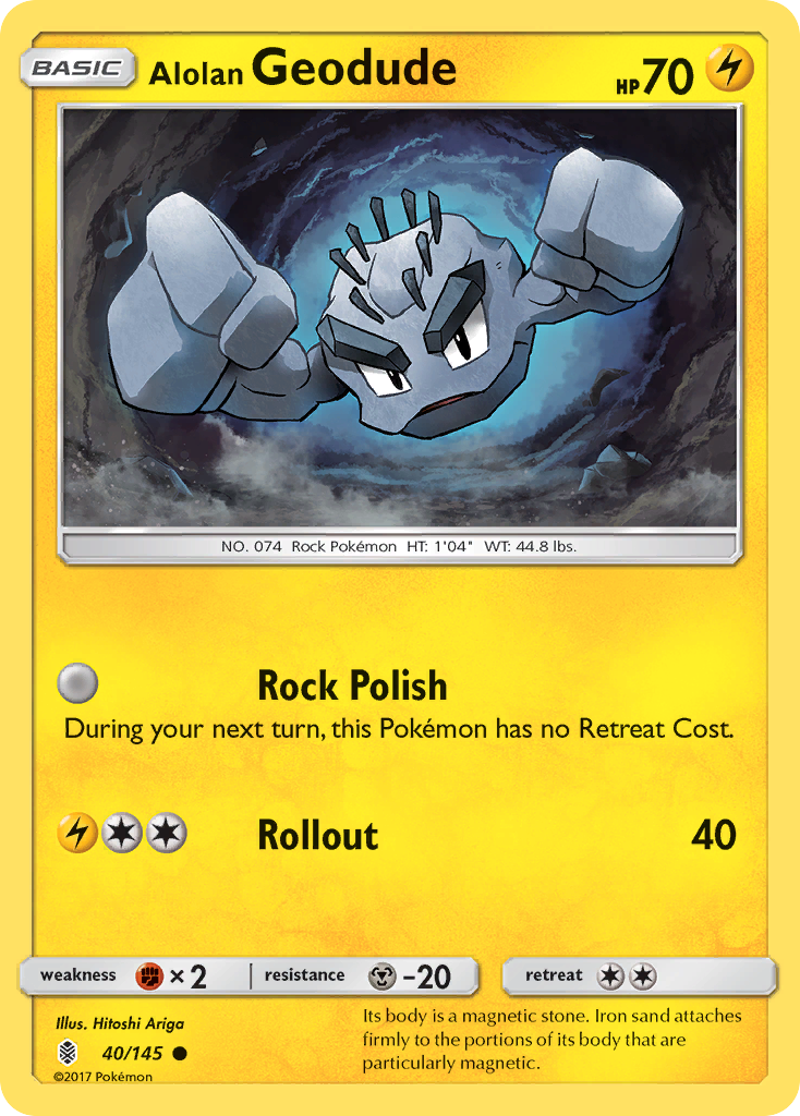 Alolan Geodude (40/145) [Sun & Moon: Guardians Rising] | Exor Games New Glasgow