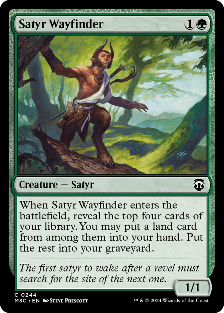 Satyr Wayfinder (Ripple Foil) [Modern Horizons 3 Commander] | Exor Games New Glasgow