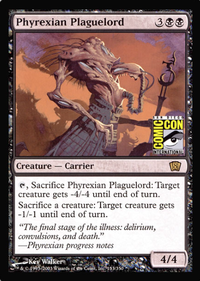 Phyrexian Plaguelord (San Diego Comic Con Oversized) [Oversize Cards] | Exor Games New Glasgow