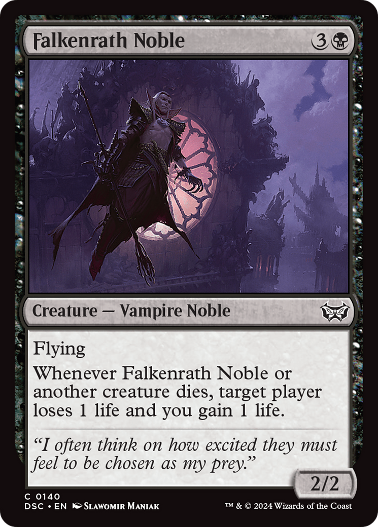 Falkenrath Noble [Duskmourn: House of Horror Commander] | Exor Games New Glasgow