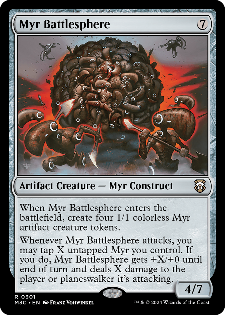 Myr Battlesphere (Ripple Foil) [Modern Horizons 3 Commander] | Exor Games New Glasgow