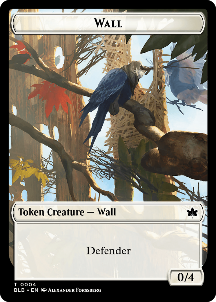 Wall Token [Bloomburrow Tokens] | Exor Games New Glasgow