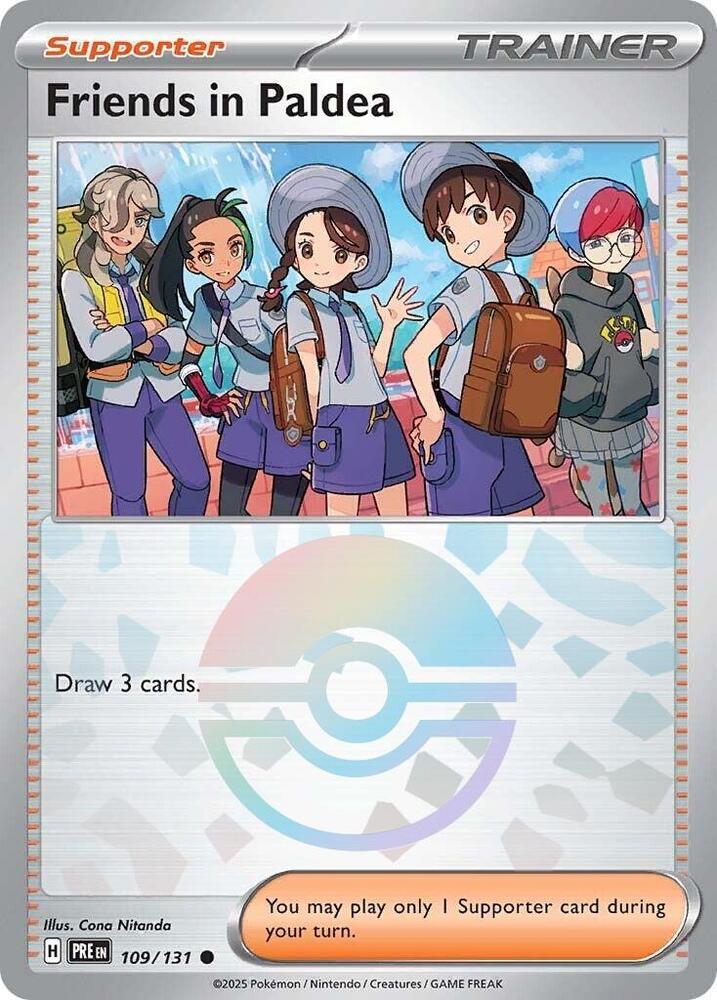 Friends in Paldea (109/131) (Poke Ball Pattern) [Scarlet & Violet: Prismatic Evolutions] | Exor Games New Glasgow