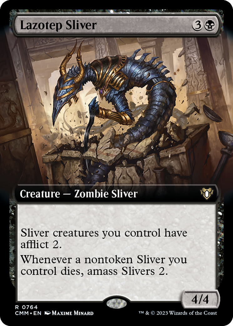 Lazotep Sliver (Extended Art) [Commander Masters] | Exor Games New Glasgow