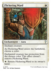 Flickering Ward (White Border) [Mystery Booster 2] | Exor Games New Glasgow