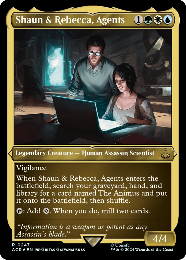 Shaun & Rebecca, Agents (Foil Etched) [Assassin's Creed] | Exor Games New Glasgow