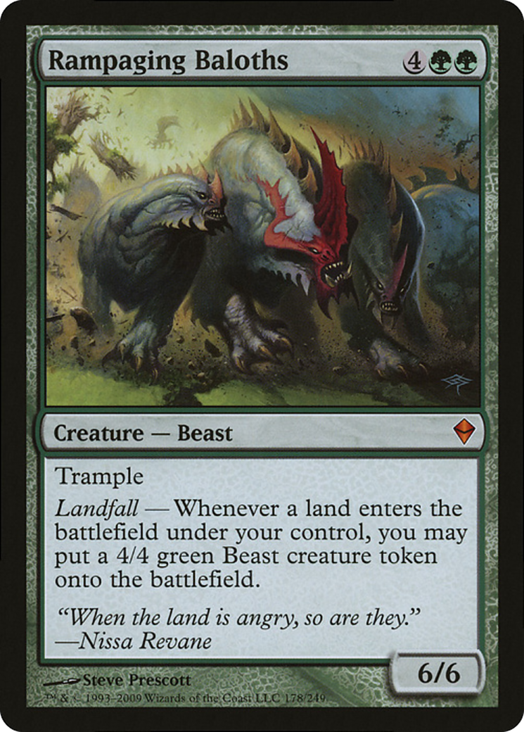 Rampaging Baloths (Zendikar) (Oversized) [Oversize Cards] | Exor Games New Glasgow