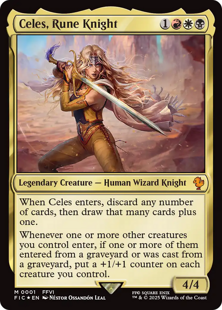 Celes, Rune Knight (0001) [FINAL FANTASY Commander] | Exor Games New Glasgow