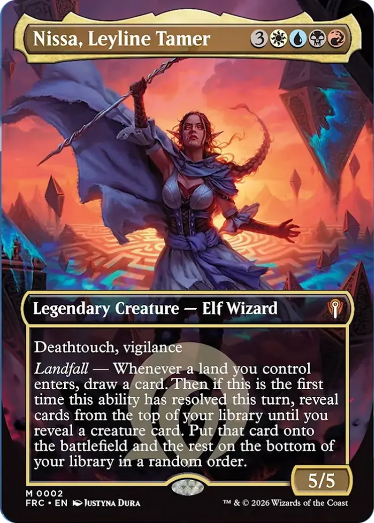 Nissa, Leyline Tamer (Borderless) [Reality Fracture Commander] | Exor Games New Glasgow