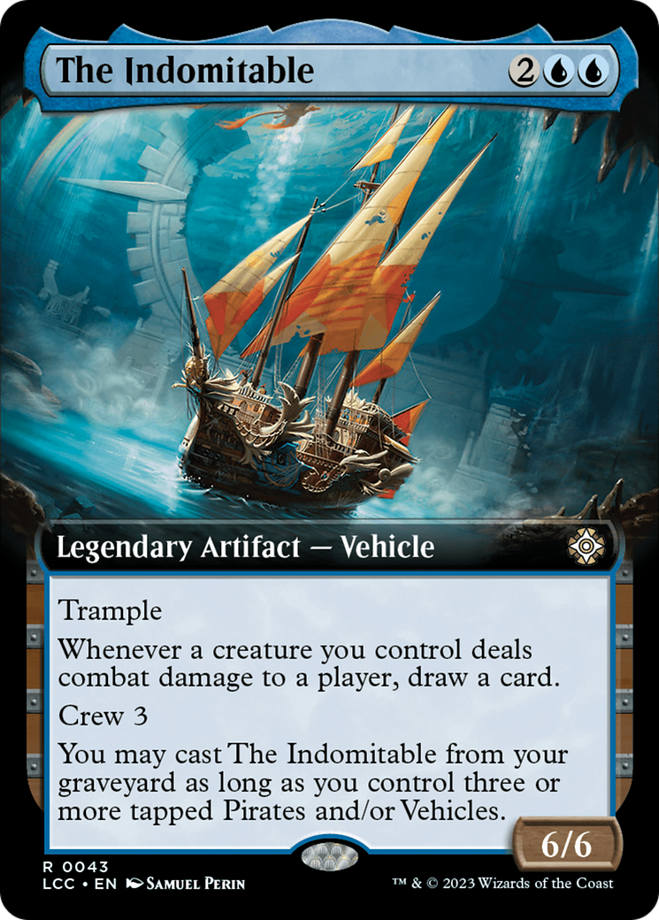 The Indomitable (Extended Art) [The Lost Caverns of Ixalan Commander] | Exor Games New Glasgow
